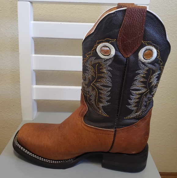 Cowgirl Boots Leather Made in Mexico Size 7 Brown Color - Picture 7 of 13